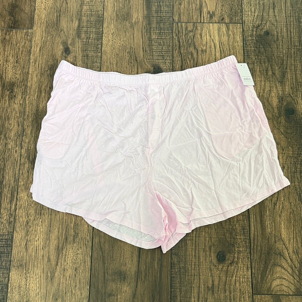 Auden Light Pink lounge Shorts New Size 1X